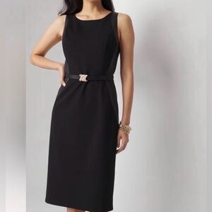 White House Black Market Pleather wiggle dress